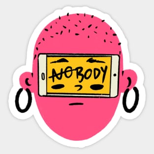 Nobody Social Media Sticker